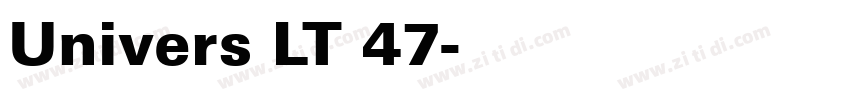 Univers LT 47字体转换